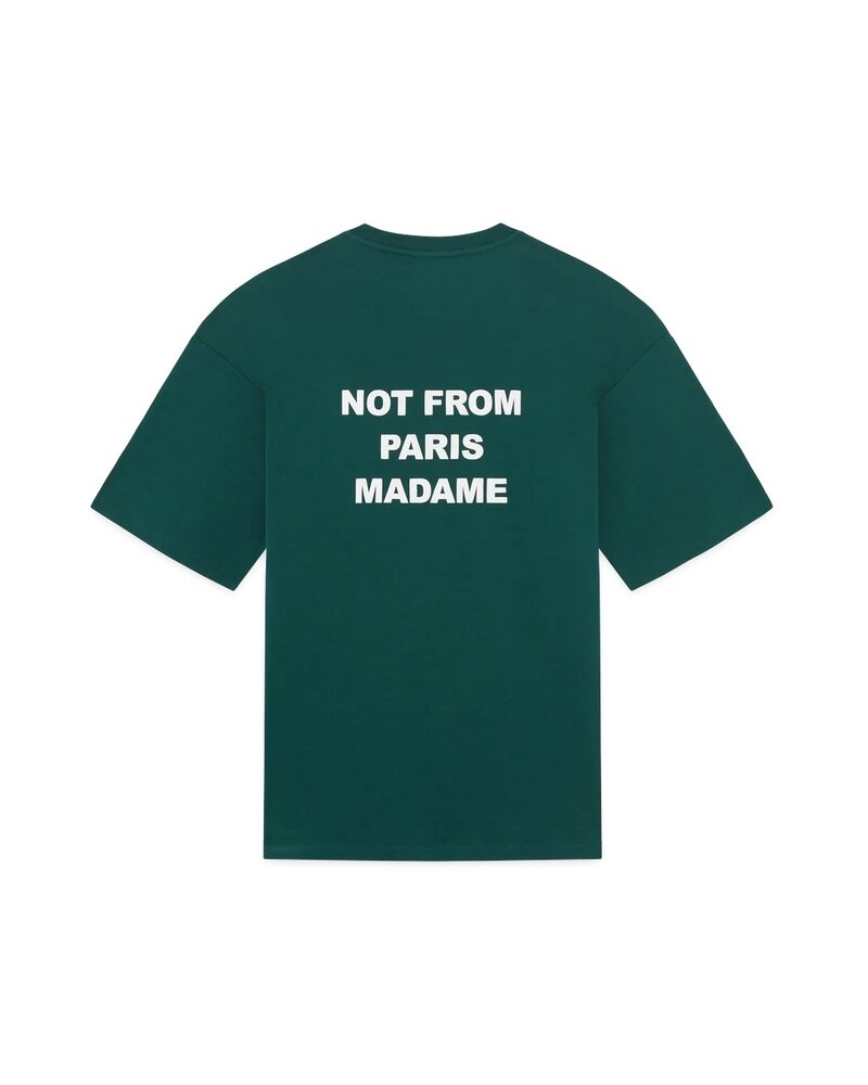 Drole De Monsieur DRÔLE DE MONSIEUR SLOGAN T-SHIRT DARK GREEN