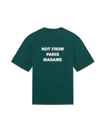 Drole De Monsieur DRÔLE DE MONSIEUR SLOGAN T-SHIRT DARK GREEN