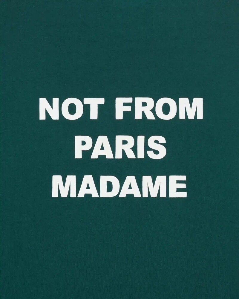 Drole De Monsieur DRÔLE DE MONSIEUR SLOGAN T-SHIRT DARK GREEN