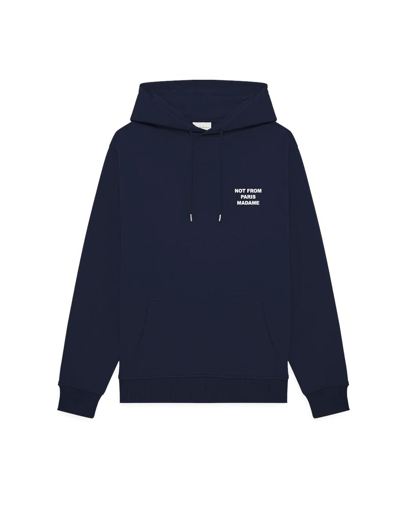 Drole De Monsieur DRÔLE DE MONSIEUR SLOGAN HOODIE MARINE