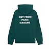 Drole De Monsieur DRÔLE DE MONSIEUR SLOGAN HOODIE DARK GREEN Drole De Monsieur DRÔLE DE MONSIEUR SLOGAN HOODIE DARK GREEN
