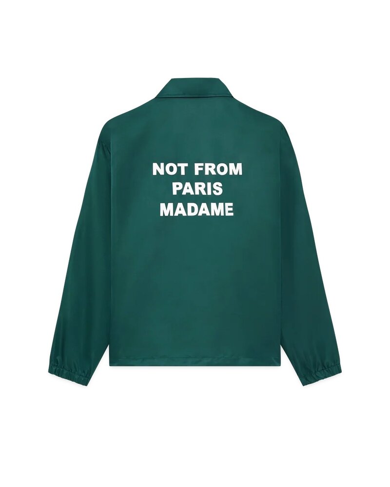 Drole De Monsieur DRÔLE DE MONSIEUR LA VESTE SLOGAN JACK DARK GREEN Drole De Monsieur DRÔLE DE MONSIEUR LA VESTE SLOGAN JACK DARK GREEN
