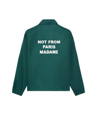 Drole De Monsieur DRÔLE DE MONSIEUR LA VESTE SLOGAN JACK DARK GREEN Drole De Monsieur DRÔLE DE MONSIEUR LA VESTE SLOGAN JACK DARK GREEN