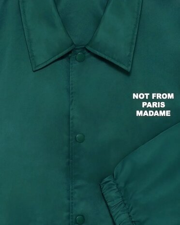 Drole De Monsieur DRÔLE DE MONSIEUR LA VESTE SLOGAN JACK DARK GREEN Drole De Monsieur DRÔLE DE MONSIEUR LA VESTE SLOGAN JACK DARK GREEN