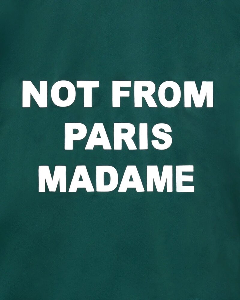 Drole De Monsieur DRÔLE DE MONSIEUR LA VESTE SLOGAN JACK DARK GREEN Drole De Monsieur DRÔLE DE MONSIEUR LA VESTE SLOGAN JACK DARK GREEN