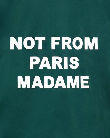 Drole De Monsieur DRÔLE DE MONSIEUR LA VESTE SLOGAN JACK DARK GREEN Drole De Monsieur DRÔLE DE MONSIEUR LA VESTE SLOGAN JACK DARK GREEN