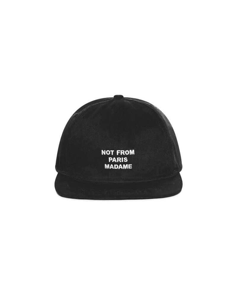 Drole De Monsieur DRÔLE DE MONSIEUR SLOGAN PLATE CAP BLACK