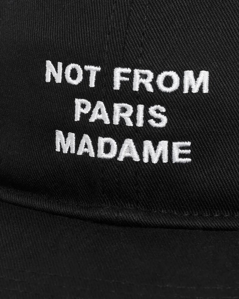 Drole De Monsieur DRÔLE DE MONSIEUR SLOGAN PLATE CAP BLACK