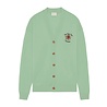 Drole De Monsieur DRÔLE DE MONSIEUR SLOGAN ROSE CARDIGAN GREEN