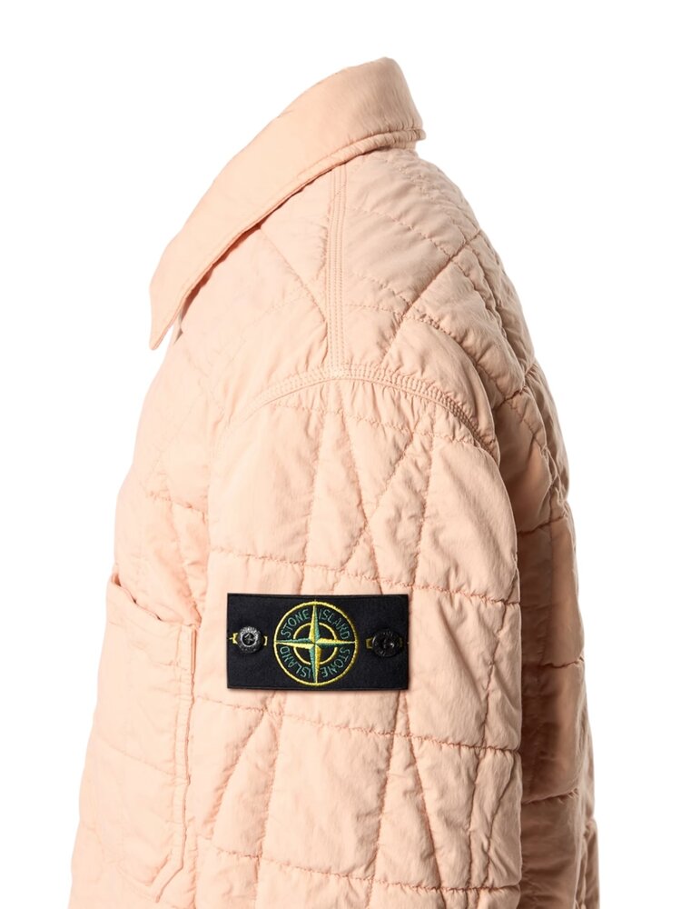 Stone Island STONE ISLAND COTTON NYLON TELA QUILTED-TC PLASTER PINK