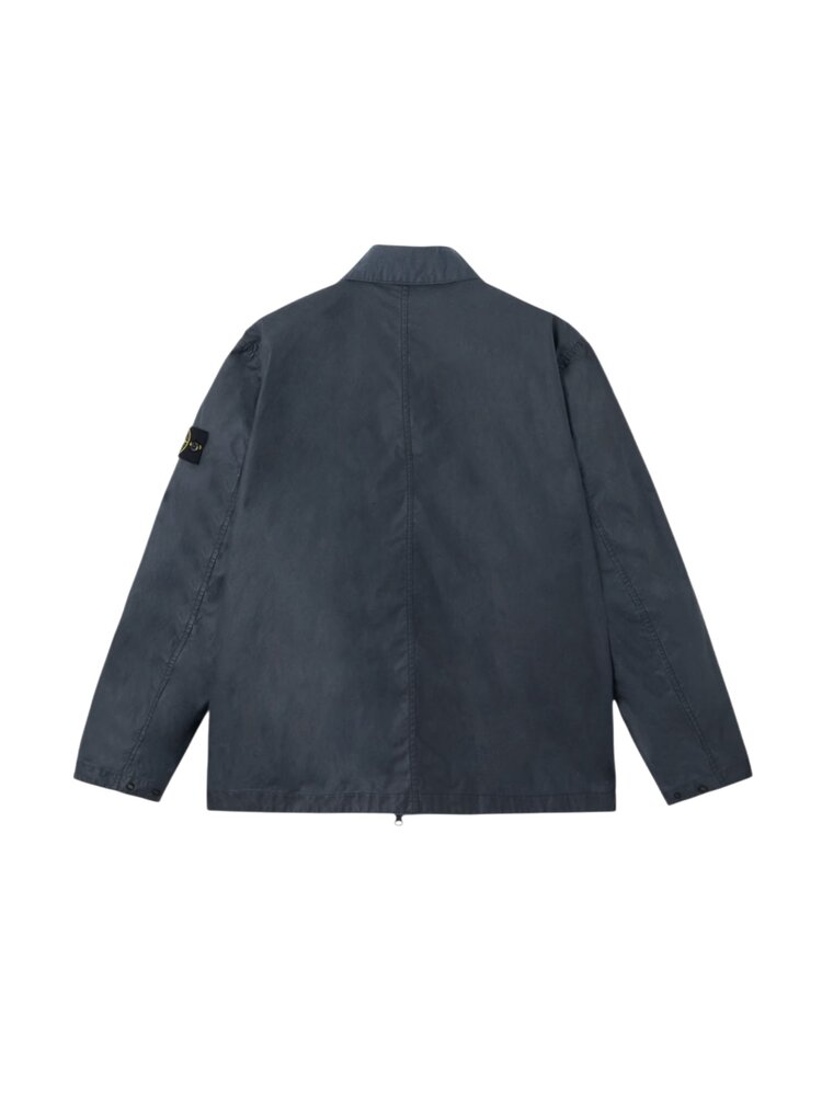 Stone Island STONE ISLAND WAXED PIGMENT COTTON TELA JACK NAVY