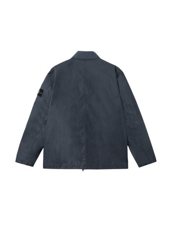 Stone Island STONE ISLAND WAXED PIGMENT COTTON TELA JACK NAVY