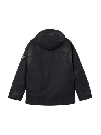 Stone Island STONE ISLAND DENSE NYLON-TC, HAND SPRAYED REFLECTIVE BLACK
