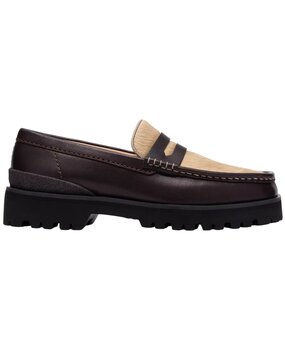 Clarks CLARKS YUKONER PENNY LOAFERS BROWN