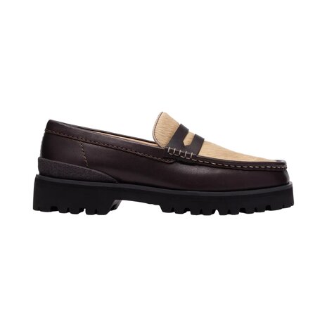 Clarks CLARKS YUKONER PENNY LOAFERS BROWN