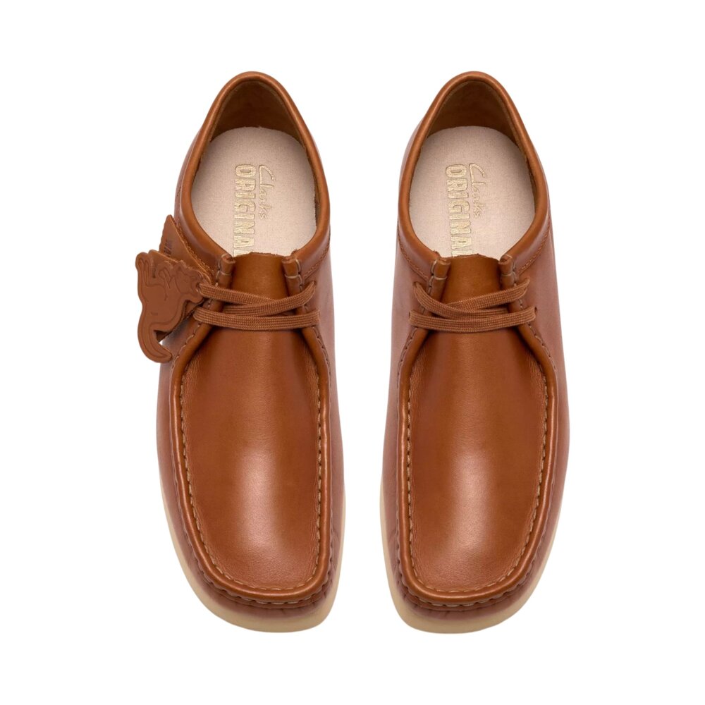 Clarks CLARKS WALLABEE SHOES BROWN LEATHER Clarks CLARKS WALLABEE SHOES BROWN LEATHER