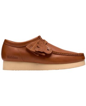 Clarks CLARKS WALLABEE SHOES BROWN LEATHER