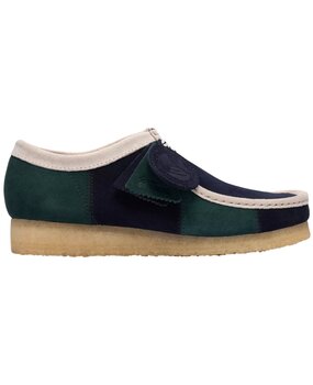 Clarks CLARKS WALLABEE SHOES BLUE/GREEN STRIPE