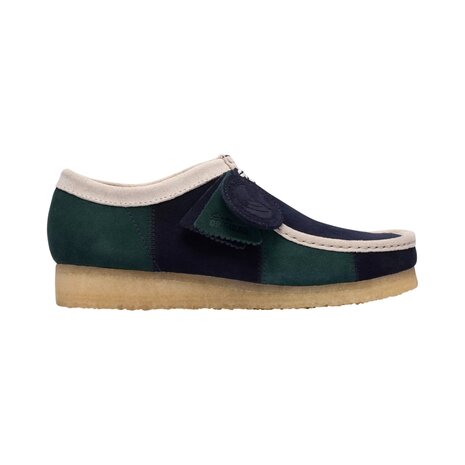 Clarks CLARKS WALLABEE SHOES BLUE/GREEN STRIPE