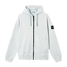 Stone Island STONE ISLAND ORGANIC COTTON FLEECE ZIPPED VEST SKY BLUE