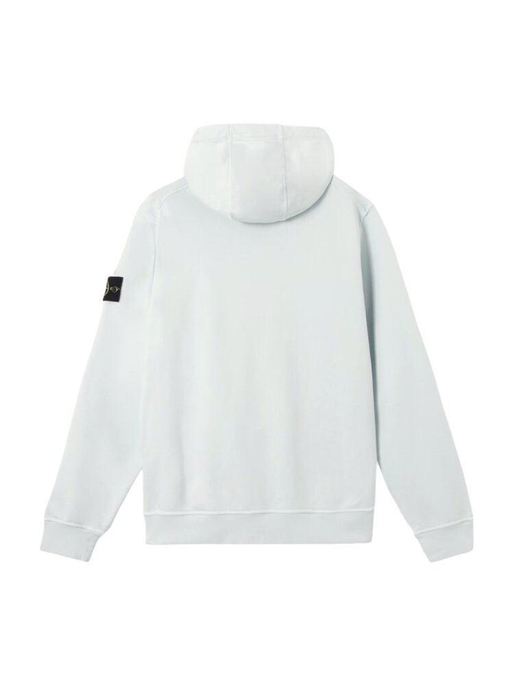 Stone Island STONE ISLAND ORGANIC COTTON FLEECE ZIPPED VEST SKY BLUE