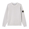 Stone Island STONE ISLAND PLATED RIB COTTON BOUCLÉ PULLOVER PEARL GREY