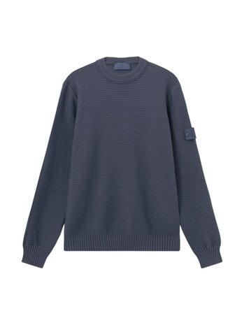Stone Island STONE ISLAND GHOST PIECE COTTON CASHMERE PULLOVER SLATE BLUE