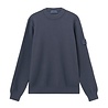 Stone Island STONE ISLAND GHOST PIECE COTTON CASHMERE PULLOVER SLATE BLUE
