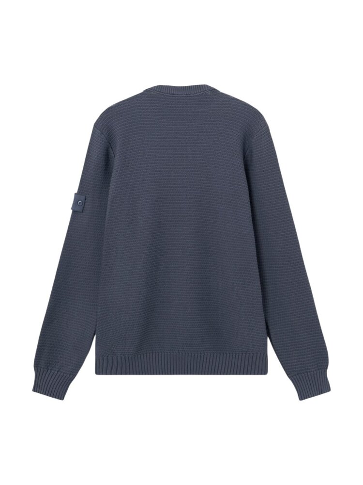 Stone Island STONE ISLAND GHOST PIECE COTTON CASHMERE PULLOVER SLATE BLUE