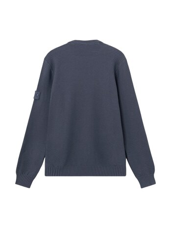 Stone Island STONE ISLAND GHOST PIECE COTTON CASHMERE PULLOVER SLATE BLUE