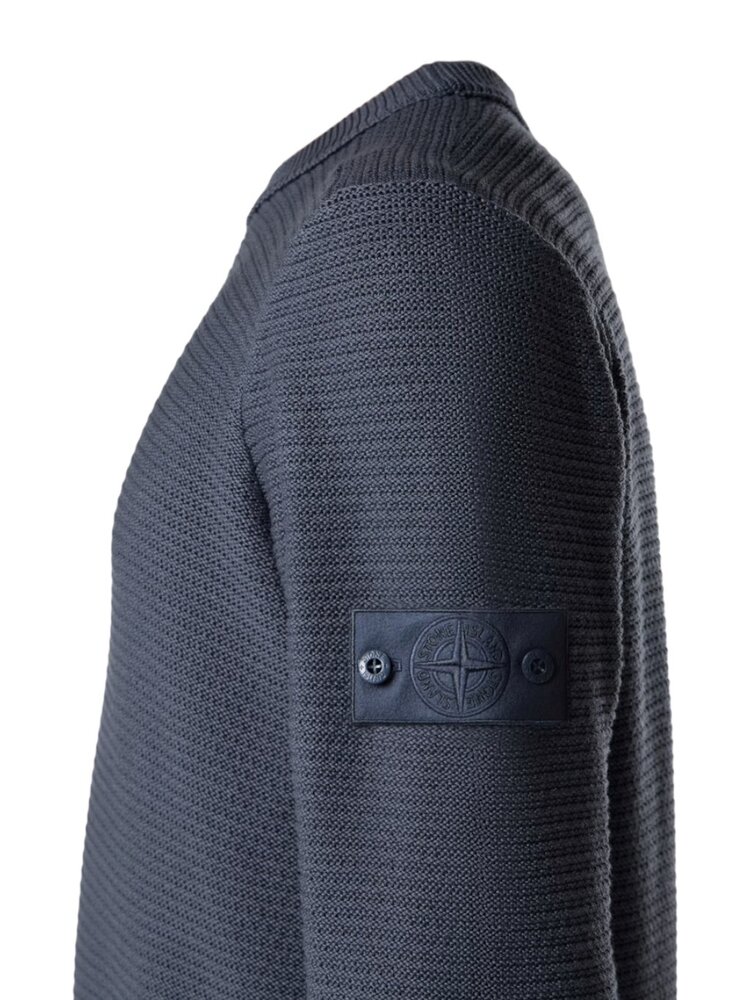 Stone Island STONE ISLAND GHOST PIECE COTTON CASHMERE PULLOVER SLATE BLUE