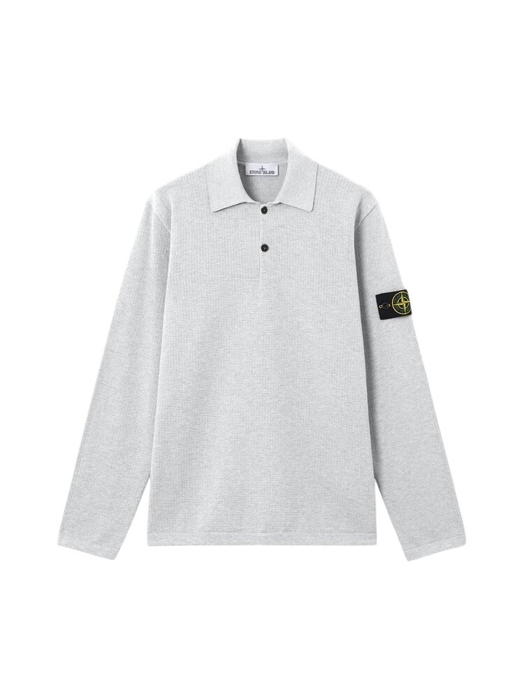 Stone Island STONE ISLAND MICRO STITCH SOFT ORGANIC COTTON PULLOVER PEARL GREY