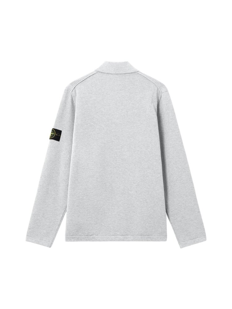 Stone Island STONE ISLAND MICRO STITCH SOFT ORGANIC COTTON PULLOVER PEARL GREY