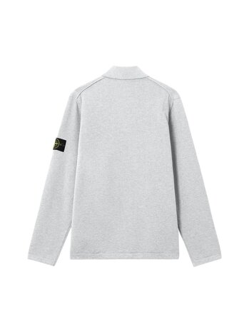 Stone Island STONE ISLAND MICRO STITCH SOFT ORGANIC COTTON PULLOVER PEARL GREY