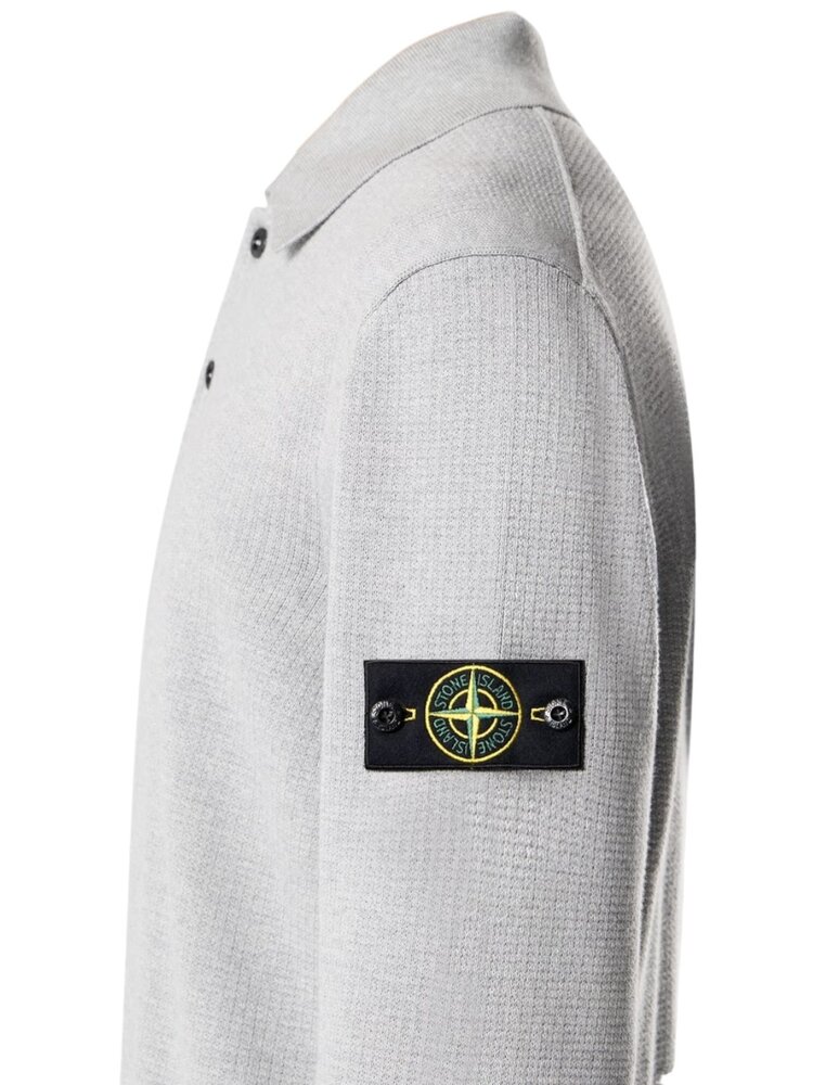 Stone Island STONE ISLAND MICRO STITCH SOFT ORGANIC COTTON PULLOVER PEARL GREY