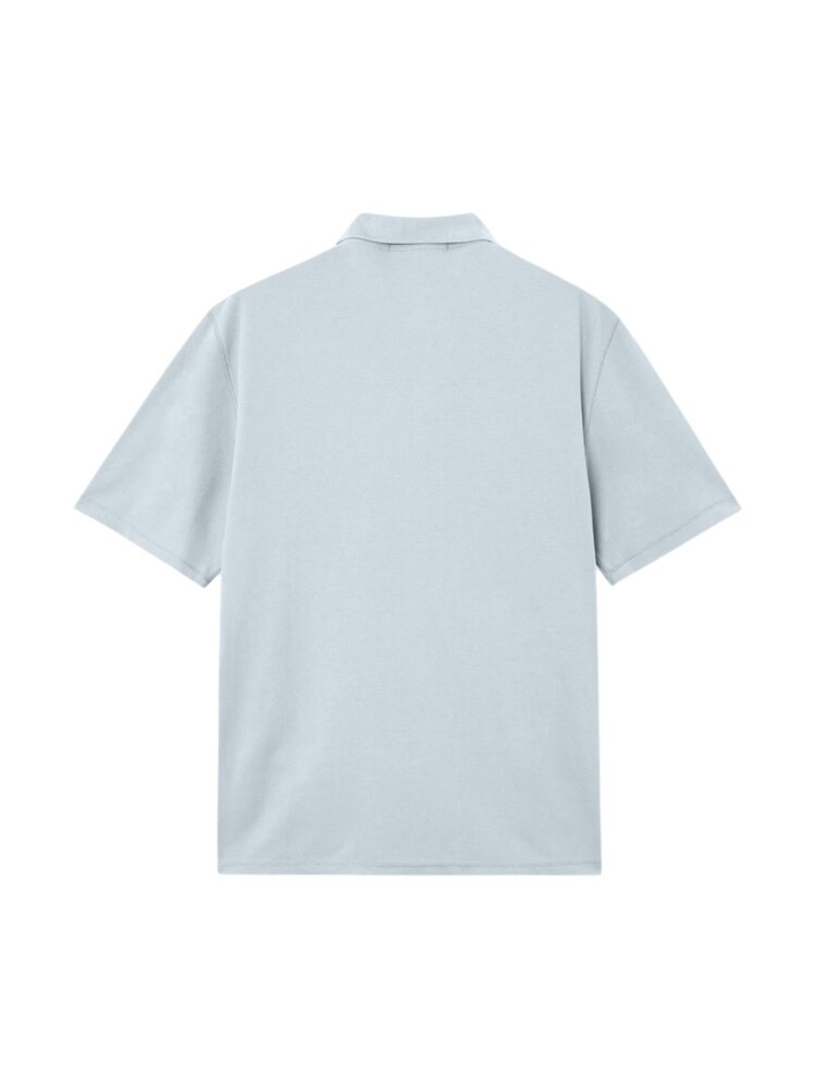 Stone Island STONE ISLAND STELLINA PIQUÉ POLO ASH BLUE