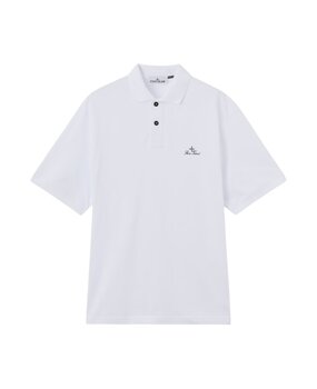 Stone Island STONE ISLAND 50/2 ORGANIC COTTON PIQUÉ POLO WHITE