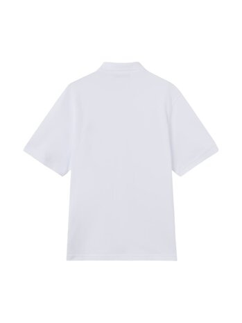 Stone Island STONE ISLAND 50/2 ORGANIC COTTON PIQUÉ POLO WHITE