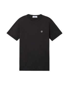 Stone Island STONE ISLAND 60/2 COTTON JERSEY T-SHIRT BLACK