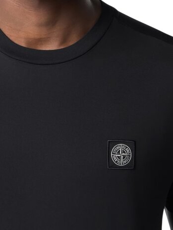 Stone Island STONE ISLAND 60/2 COTTON JERSEY T-SHIRT BLACK