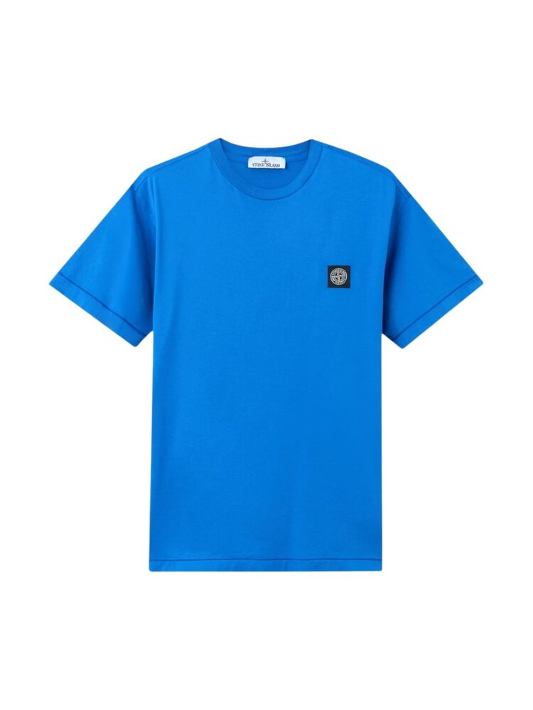 Stone Island STONE ISLAND 60/2 COTTON JERSEY T-SHIRT BRIGHT BLUE