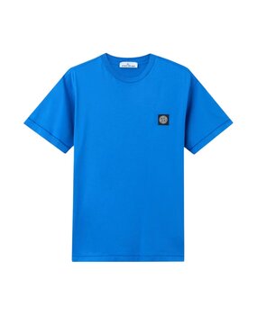 Stone Island STONE ISLAND 60/2 COTTON JERSEY T-SHIRT BRIGHT BLUE