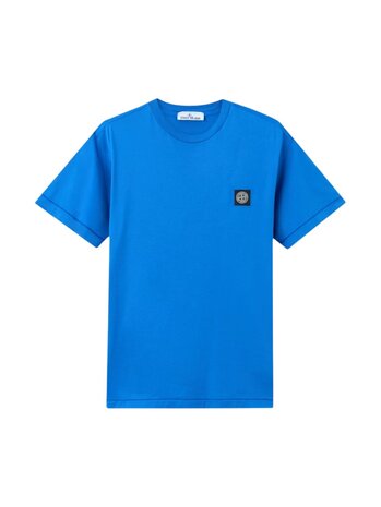 Stone Island STONE ISLAND 60/2 COTTON JERSEY T-SHIRT BRIGHT BLUE