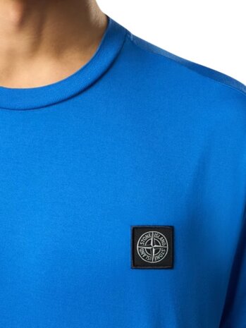 Stone Island STONE ISLAND 60/2 COTTON JERSEY T-SHIRT BRIGHT BLUE