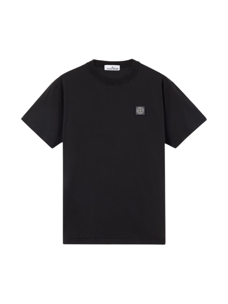 Stone Island STONE ISLAND 'FISSATO' EFFECT T-SHIRT BLACK