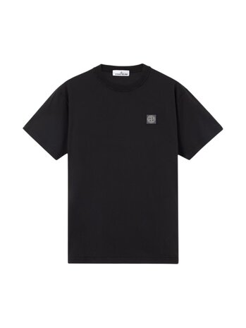 Stone Island STONE ISLAND 'FISSATO' EFFECT T-SHIRT BLACK