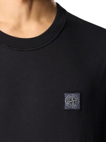 Stone Island STONE ISLAND 'FISSATO' EFFECT T-SHIRT BLACK
