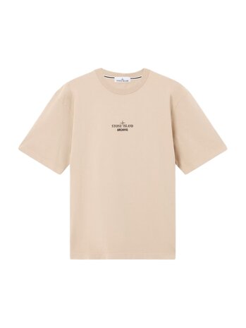 Stone Island STONE ISLAND ORGANIC COTTON JERSEY ARCHIVIO T-SHIRT DESERT