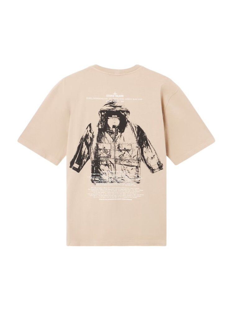 Stone Island STONE ISLAND ORGANIC COTTON JERSEY ARCHIVIO T-SHIRT DESERT