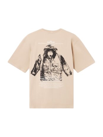 Stone Island STONE ISLAND ORGANIC COTTON JERSEY ARCHIVIO T-SHIRT DESERT